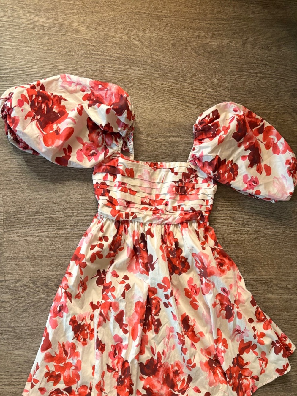 Abercrombie Floral Puff Sleeve Dress sz Small